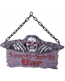 Znak My Other Me Spooky Spirits Bar Halloween (37 x 46 cm)