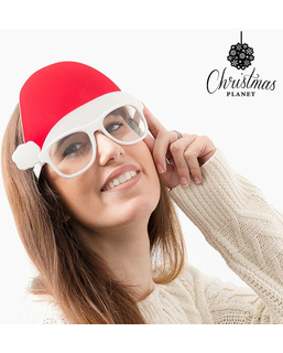 Okulary z Czapką Świętego Mikołaja Christmas Planet