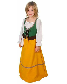 Kostium dla Dzieci Erika Średniowieczna Dama Kobieta Wiking