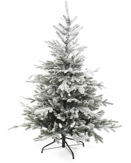 Choinka DKD Home Decor Metal PVC Boże Narodzenie LED Śnieżny (127 x 127 x 180 cm)