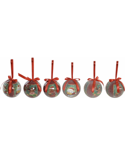 Bombki świąteczne DKD Home Decor Renifer PVC (7 pcs) (7.5 x 7.5 x 7.5 cm)