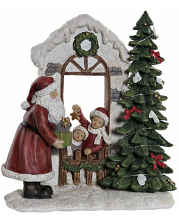 ozdoby świąteczne DKD Home Decor Święty Mikołaj Żywica (20 x 10 x 22.5 cm)