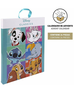 Kalendarz Adwentowy Disney Multi-kompozycja (25 x 30 x 2,4 cm) (24 pcs)