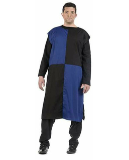 Ponczo Limit Costumes Czarny Niebieski Średniowieczy Rycerz Dorosły