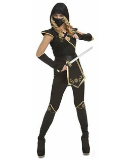 Kostium dla Dorosłych Kobieta Czarny Rozmiar S Ninja