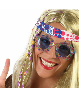 Okulary Wielokolorowy Hippie