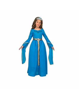 Kostium dla Dzieci Niebieski Średniowieczna Księżniczka 5-6 lat