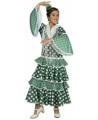 Kostium dla Dzieci My Other Me Giralda Kolor Zielony Tancerka Flamenco