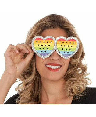 Okulary My Other Me Rainbow Serce