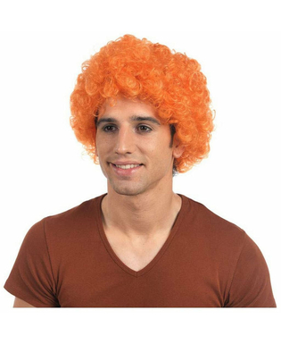 Peruka z kręconymi włosami Pomarańczowy