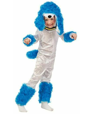 Kostium dla Dzieci Poodle Niebieski Pies