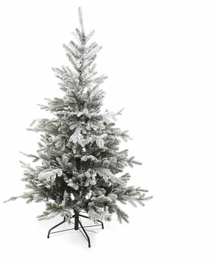 Choinka DKD Home Decor Metal PVC Boże Narodzenie LED Śnieżny (115 x 115 x 150 cm)