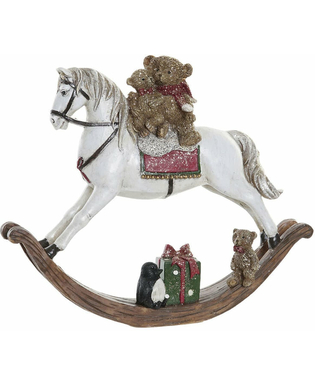 ozdoby świąteczne DKD Home Decor Koń Żywica (21 x 5 x 17.5 cm)