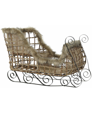 Sanki DKD Home Decor Juta Metal Rattan (90 x 46 x 62 cm)