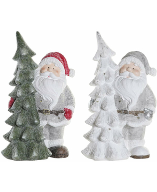 ozdoby świąteczne DKD Home Decor Żywica Święty Mikołaj (2 pcs) (25.5 x 20 x 44.5 cm)