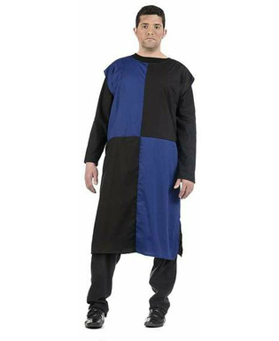 Ponczo Limit Costumes Czarny Niebieski Średniowieczy Rycerz Dorosły