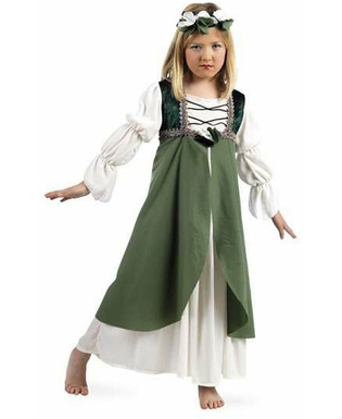 Kostium dla Dzieci Limit Costumes Clarisa Kolor Zielony Medieval