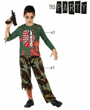 Kostium dla Dzieci Wojskowy zombie (2 Pcs)