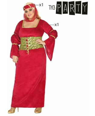 Kostium dla Dorosłych Czerwony Średniowieczna Dama