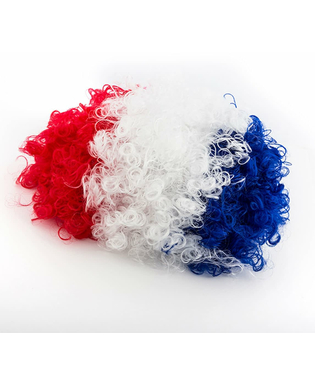 Peruka Afro Flaga Francji