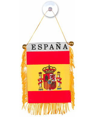 Proporczyk reprezentacji Hiszpanii z przyssawką