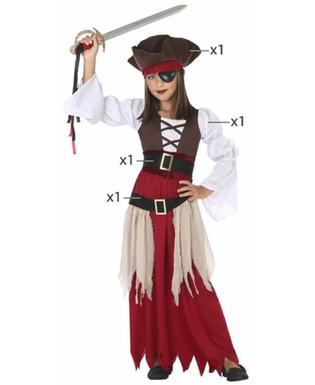 Kostium dla Dzieci Pirat (4 Pcs)