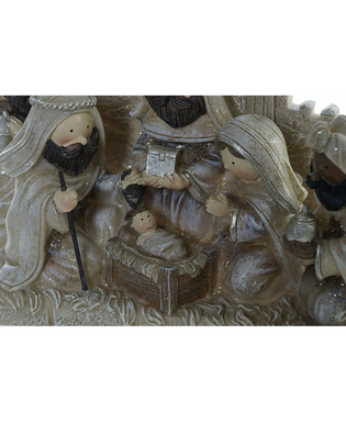 ozdoby świąteczne DKD Home Decor Beżowy Brązowy (19.5 x 6.5 x 18 cm)