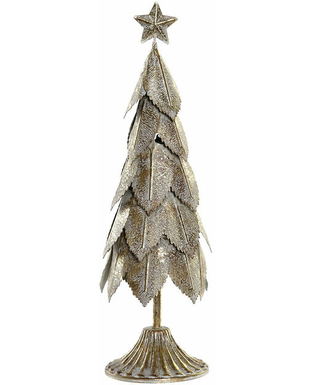 ozdoby świąteczne DKD Home Decor Drzewo Metal (12 x 12 x 37 cm)