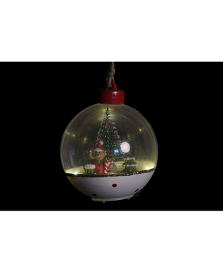 Bombka świąteczna DKD Home Decor PVC Święty Mikołaj (4 pcs) (8 x 8 x 9 cm)