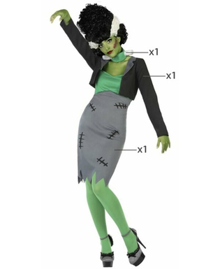 Kostium dla Dorosłych Kolor Zielony (3 pcs) Frankenstein