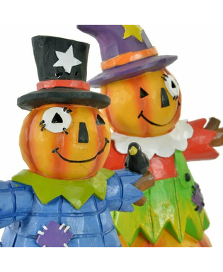 Dekoracje na Halloween DKD Home Decor Żywica Dynia (11 x 7 x 17 cm) (2 pcs)