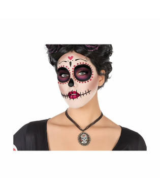 Naszyjnik Halloween Catrina Wielokolorowy