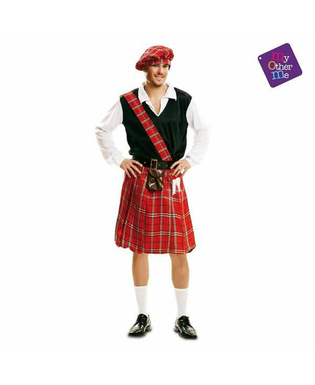 Kostium dla Dorosłych Scottish Rozmiar M/L Czerwony M