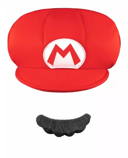 Czapka i wąsy Mario™ dla dzieci