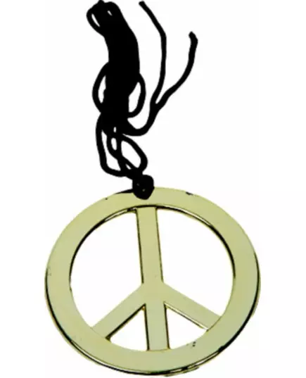 Złoty naszyjnik hippie dla dorosłych