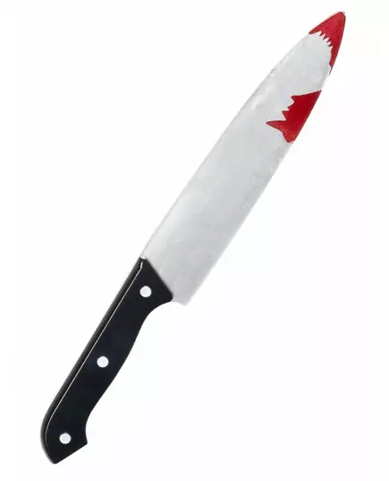 Halloweenowy krwawy plastikowy nóż