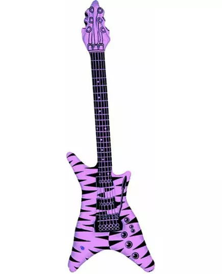 Dorosła neonowa nadmuchiwana gitara rockowa