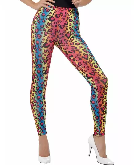 Legginsy dla dorosłych Multicolor Leopard