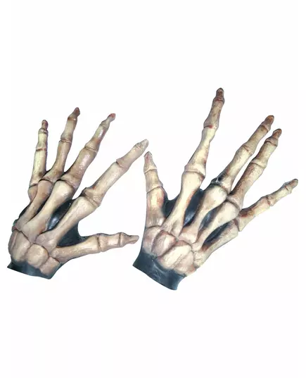 Dziecięce krótkie rękawiczki szkieletowe na Halloween