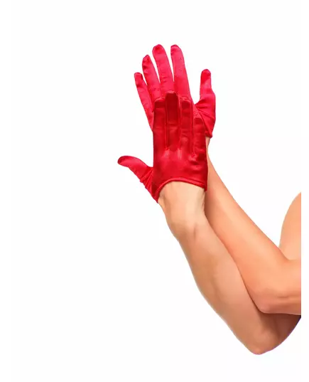 Mini czerwone rękawiczki damskie