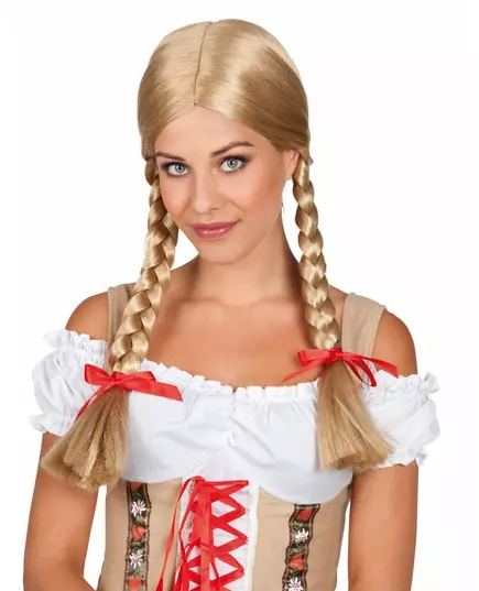 Pleciona peruka blond damska