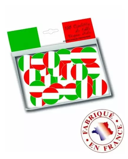 150 Konfetti na stół z flagą Włoch