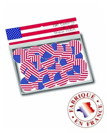 150 konfetti na stół z flagą USA