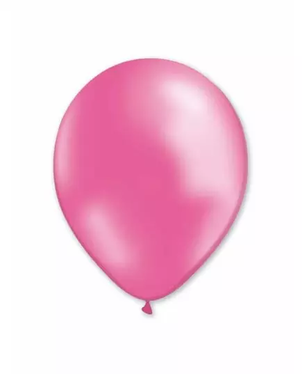 100 metalicznych różowych balonów 29cm