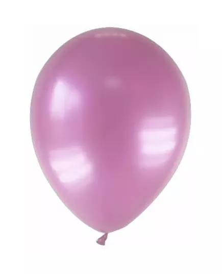 12 różowych metalicznych balonów 28 cm