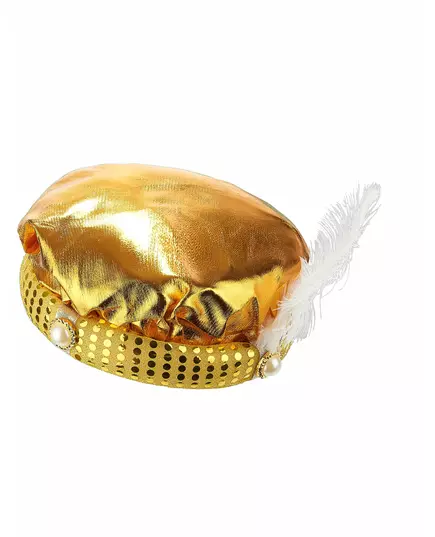 Dorosły Sułtan Złoty Turban Nakrycia Głowy
