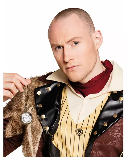 Złoty naszyjnik kieszonkowy Steampunk