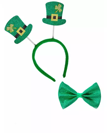 Zestaw opaski i muszki dla dorosłych Saint Patrick