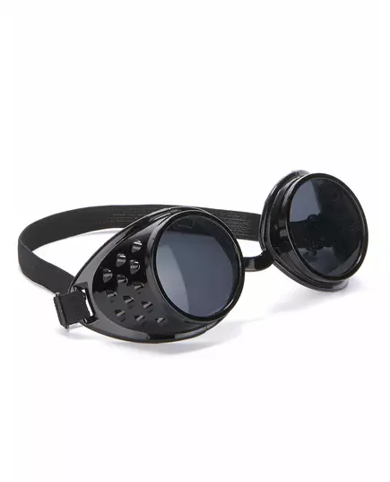 Czarne plastikowe okulary motocyklowe dla dorosłych
