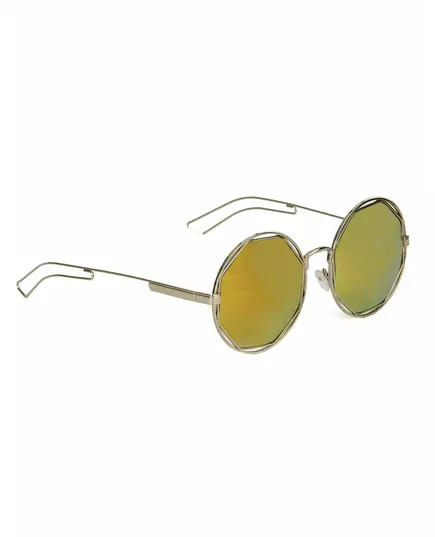 Dorosłe srebrne metalowe okrągłe okulary retro